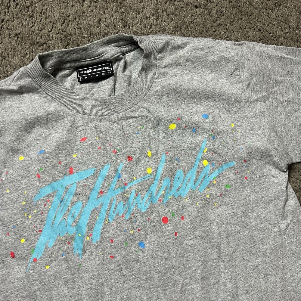 The Hundreds Shirt Mens Small Gray Streetwear Short Sleeve Crew Neck Tee